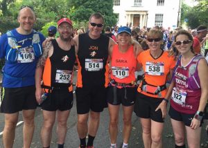 L-R Rik Carter, Adrian Fishpool, Jonathan Miles, Sara Carter, Ruth Mowday, Karen Johnson
